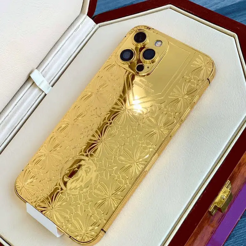Apple iPhone 14  256GB 24kt Gold Plated - PTA Approved (With Certificate Of Authenticity)