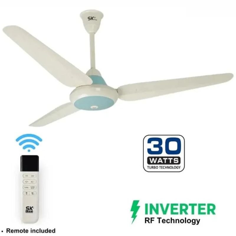 SK Inverter Ceiling Fan Super Deluxe Model Copper 56 Inch 30 Watts With Official Warranty