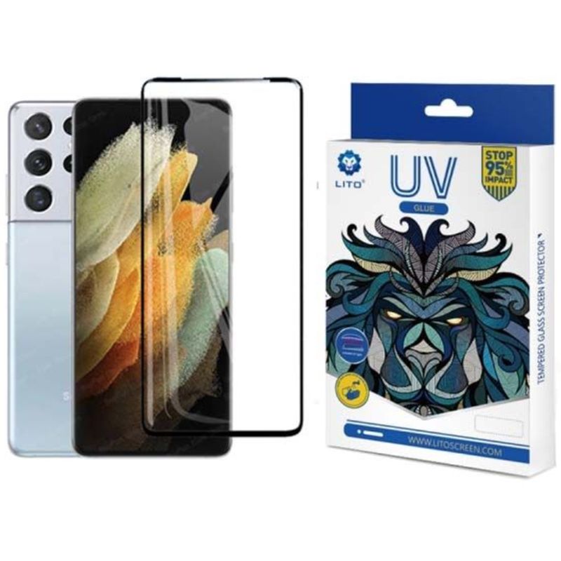 Samsung S21 Ultra LITO UV Liquid Full Glue Tempered Glass Screen Protector