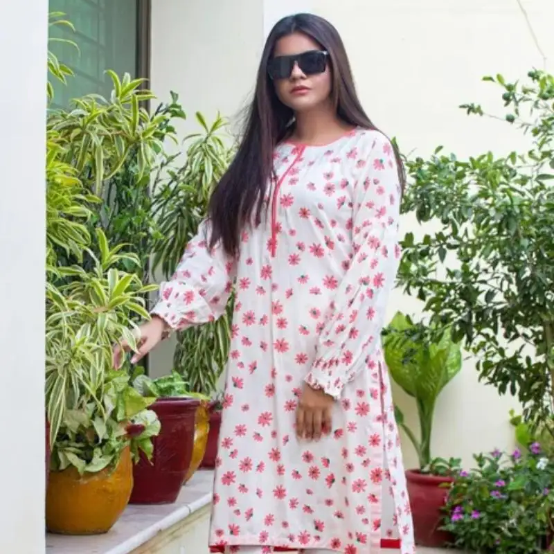 Zonayah Flowery Suit Suit 2 Peice For Women