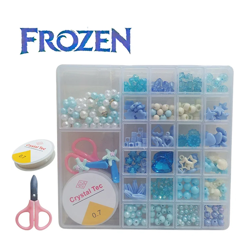 Disney Frozen Princess Elsa Creative Sting Beads Jewelry Activity Set