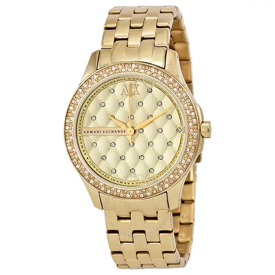 Armani Exchange Lady Hamilton Champagne Dial Unisex Watch