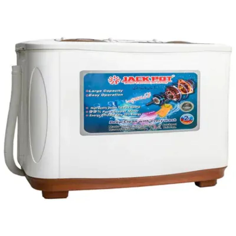 Jackpot JP-7077 Semi Automatic 12Kg Twin Tub Turbo Washing Machine With Official Warranty