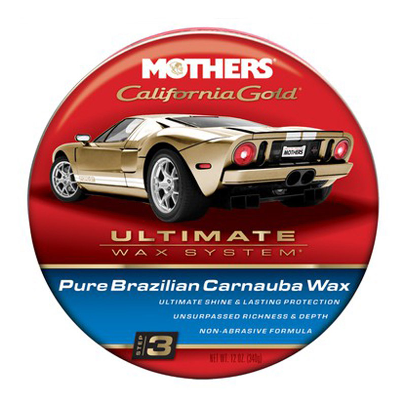 Mothers 05550 12 OZ California Gold Pure Brazilian Carnauba Wax Paste