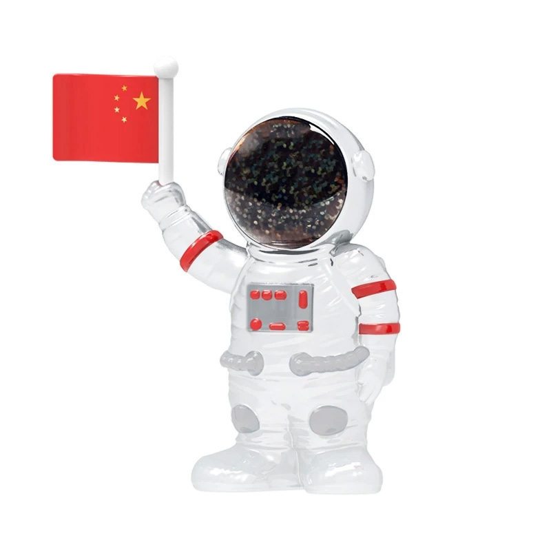 Cosmonaut Decoration Charming Flag Waving Dashboard