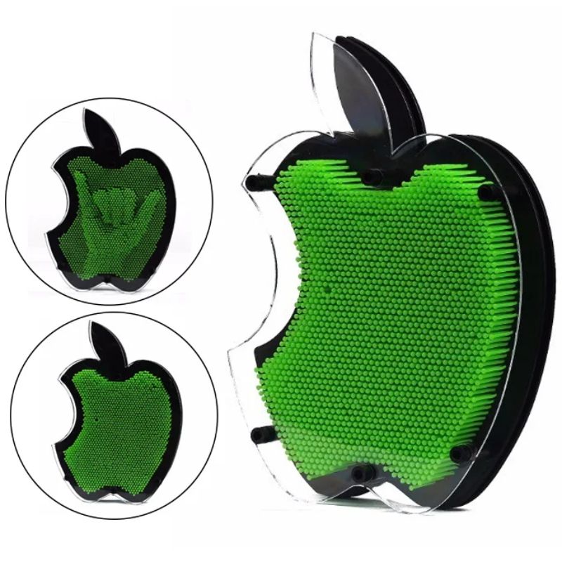 Pinart 3-Dimensional Pin Sculpture 3D Pin Art Impressions Sculpture Play Toy – Size Approx. 11 inch – Apple Shape – Random Color No Ratings