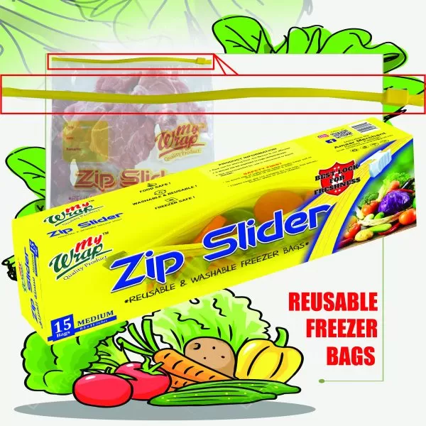 Zip Slider Freezer Bags