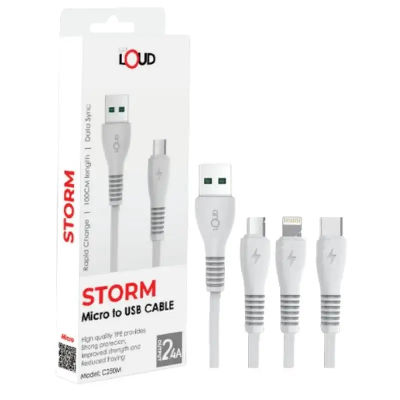 LOUD C250 Storm Micro To USB Cable (MICRO)