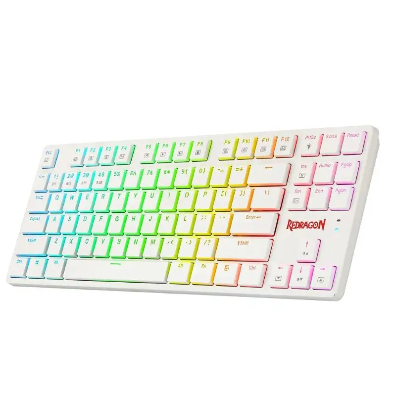 Redragon K539 White Anubis 80% Wireless RGB Mechanical Keyboard