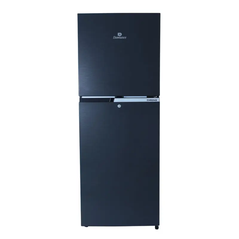 Dawlance  9173WB Chrome Hairline Black Double Door Refrigerator 12 Cubic Feet With Official Warranty