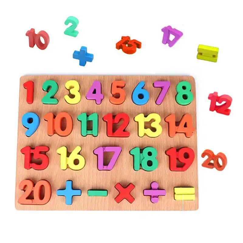 123 Numbers – Thick Wooden 3D Board Puzzles