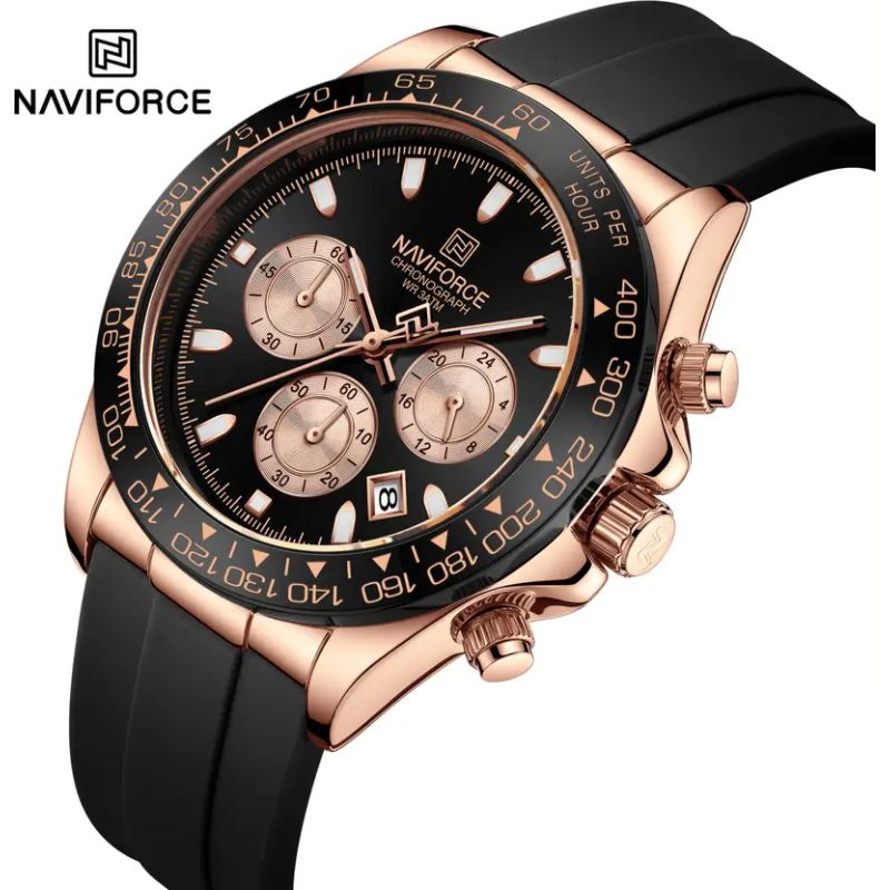 Naviforce NF-8054 Flex Chrono Watch With Official Warranty