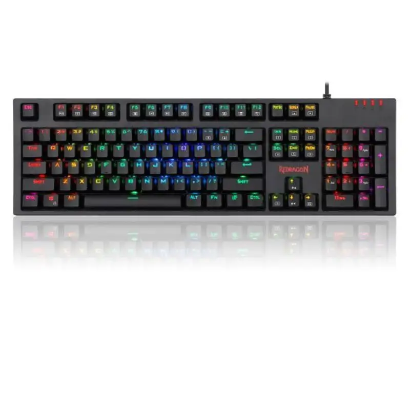 Redragon K592- RGB Amsa Mechanical Gaming Wired Keyboard with Ultra-Fast V-Optical Blue Switches