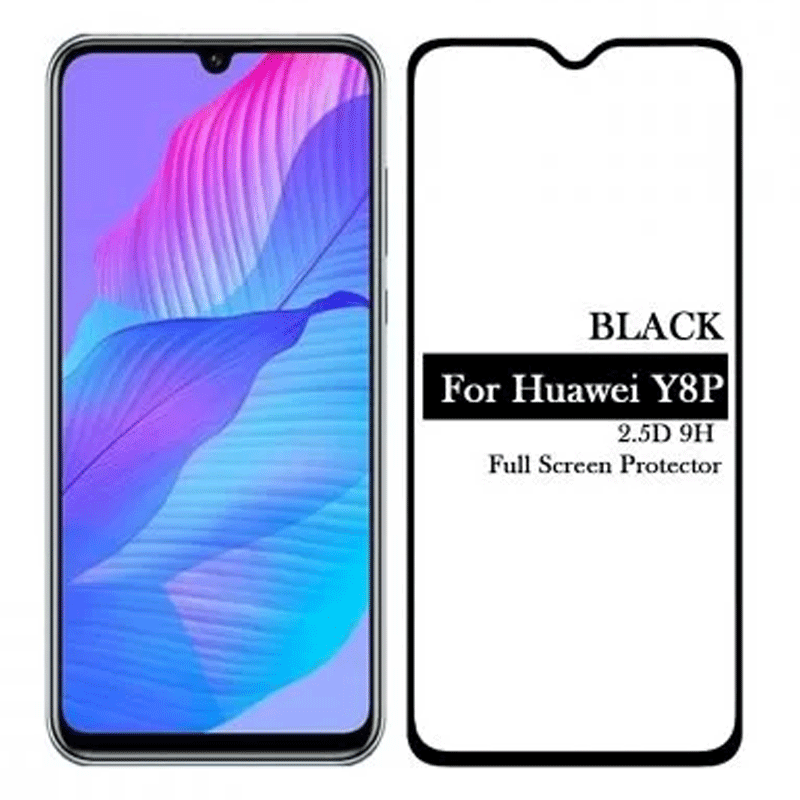 Mofi Huawei Y8P 2.5D 9H Full Screen Protector Tempered Glass Anti BlueRay–Black