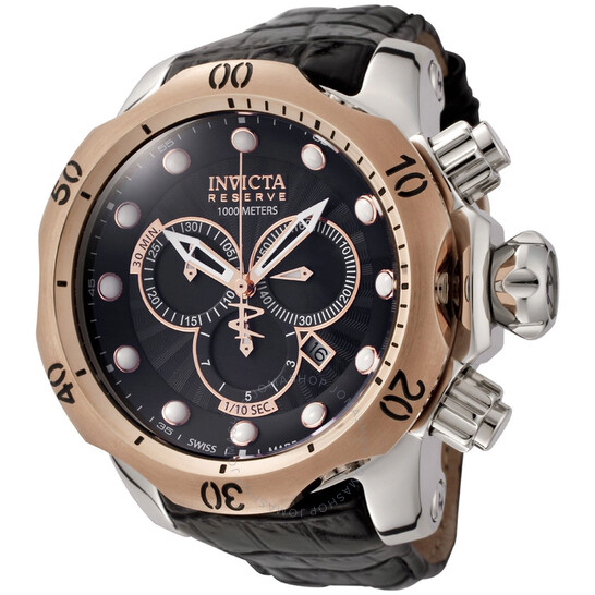 Invicta Venom Black Dial Chronograph Men's Watch
