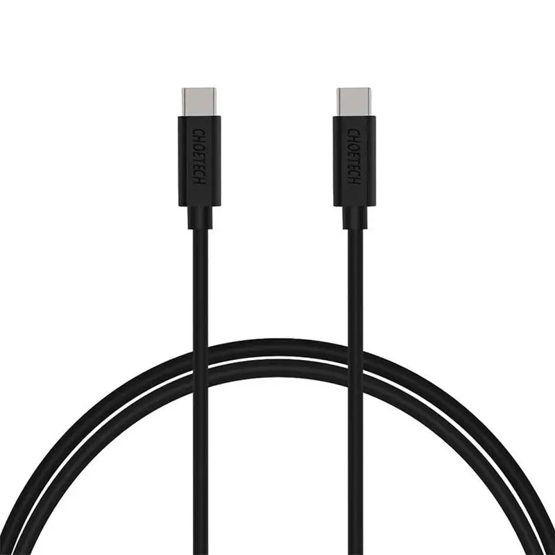 Choetech USB C Cable, 3A USB-C To USB-C Cable 3.3ft (1m) - Black With Official Warranty