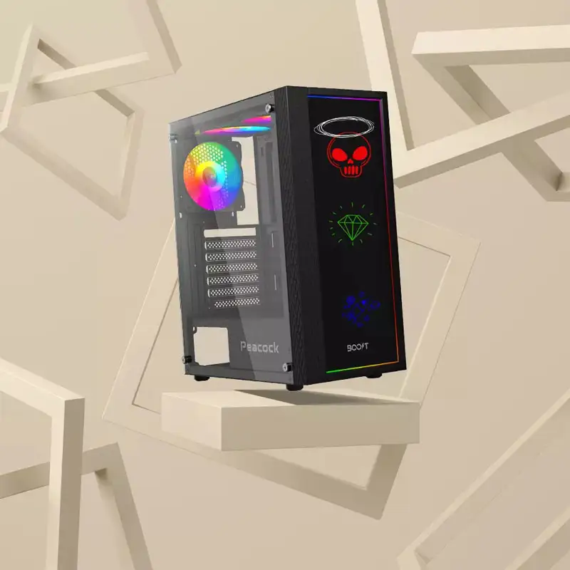 Boost Peacock With Stylish Pen PC Case