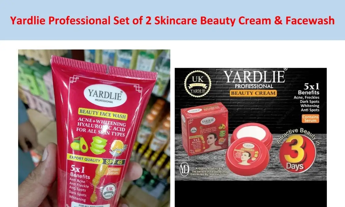 Yardlie Professional Set of 2 Skincare Beauty Cream & Facewash