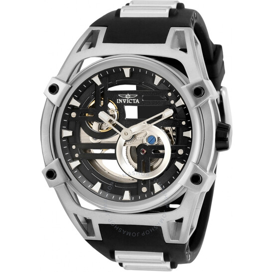 Invicta Akula Automatic Black Dial Black Silicone Men's Watch
