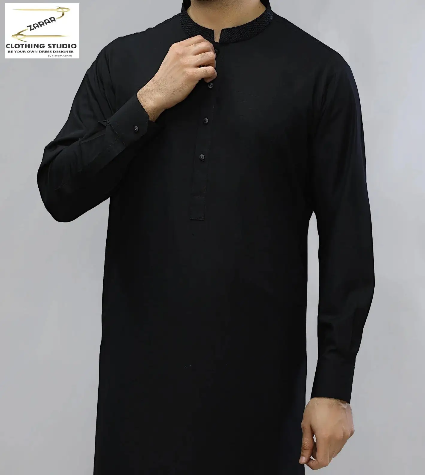 Beast Black (Wash n Wear Supreme) zarar clothing studio