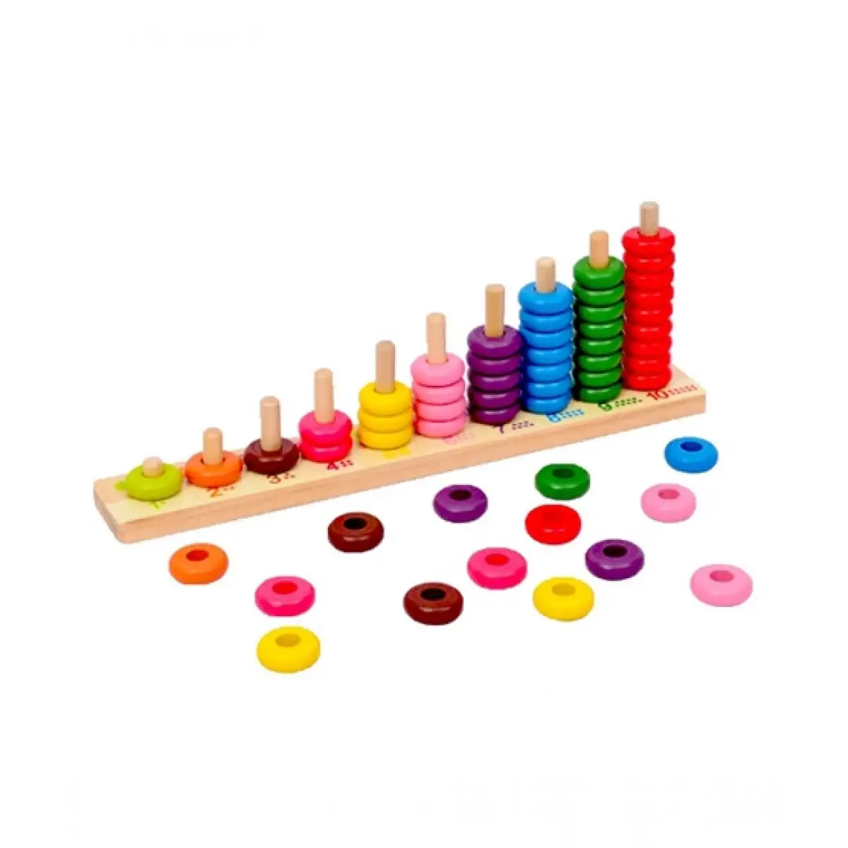 Number Counting Circles - Wooden