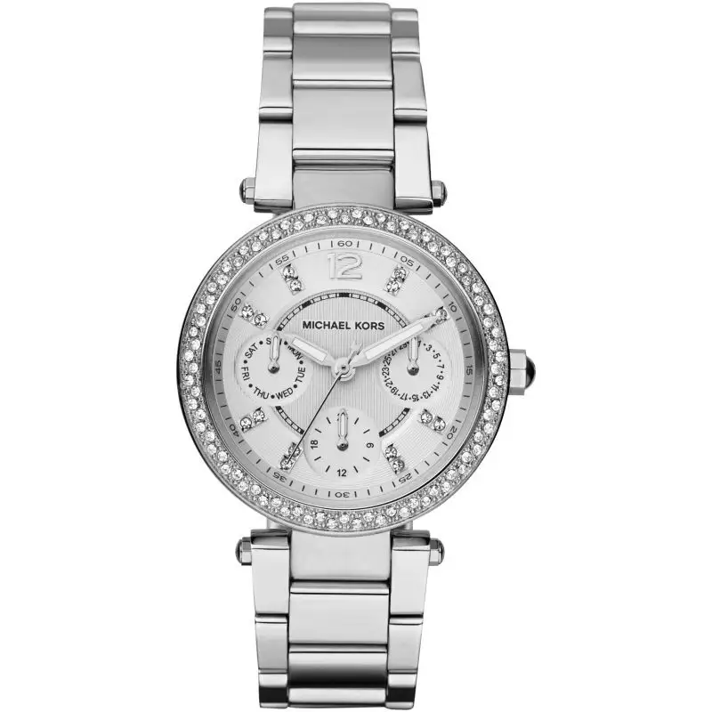 Michael Kors Women’s Quartz Stainless Steel Silver Dial 33mm Watch Mk5615