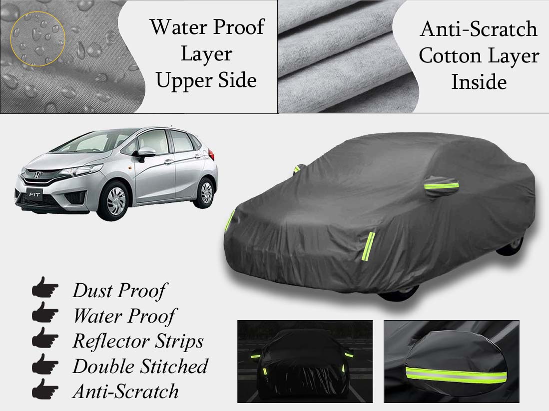 Honda Fit Top Cover | Grey | Anti-Scratch | Double Layer | Heat Proof | Water Proof