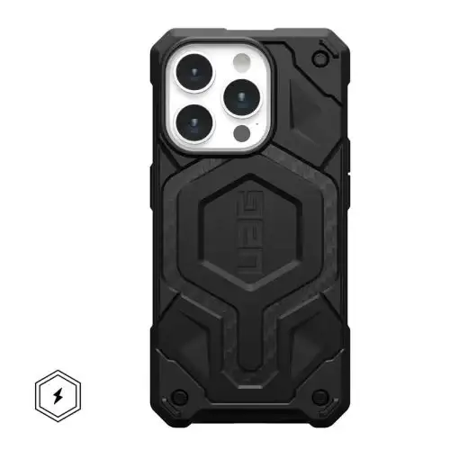 UAG Monarch Pro Phone Case for iPhone 15 Pro – Carbon Fiber