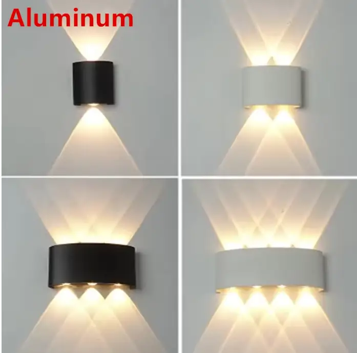 LED Wall Lamp Outdoor Waterproof IP65 Yard Wall Light 2W 4W 6W 8W 12W Garden Lights Aluminum Bedroom Living Room Stairs Lighting