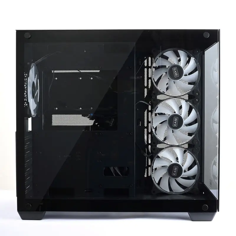 EASE EC124B Tempered Glass Gaming Case-Black