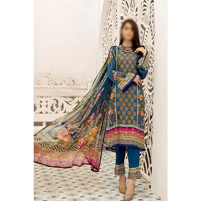 Zarki's Unstitch Digital Print Jacquard Viscose Collection Design 01