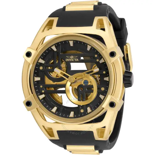 Invicta Akula Automatic Black Dial Black Silicone Men's Watch