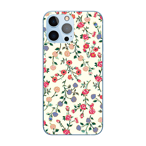 Customized Mobile Case for Apple iPhones (Light pink floral-2 Design)