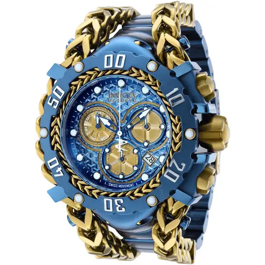 Invicta Gladiator Chronograph Quartz Blue Dial Men's Watch