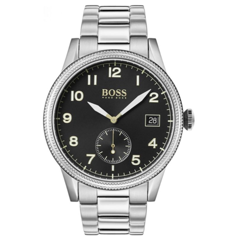 Hugo Boss Men’s Quartz Stainless Steel Black Dial 44mm Watch 1513671