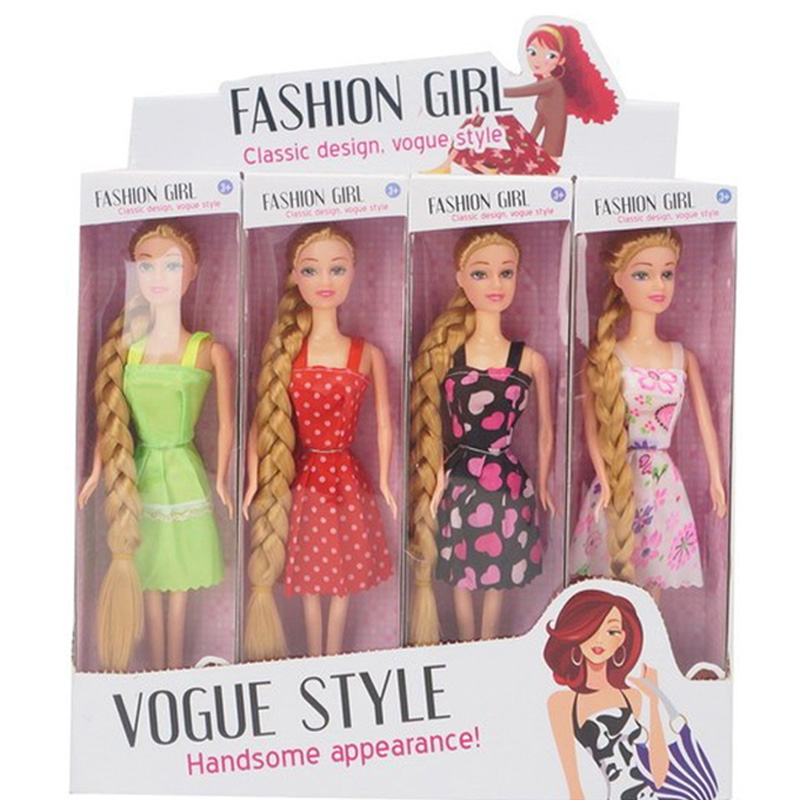 Beautiful Long Hairs Doll in Multi Colors ( 11 Inches, 1Pc)