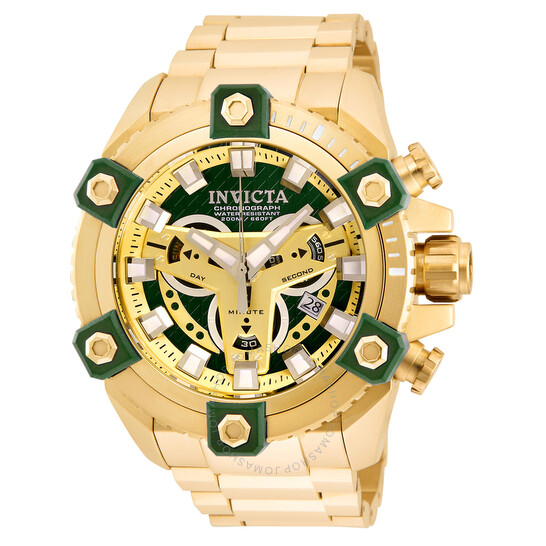 Invicta Coalition Forces Chronograph Quartz Green Dial Men's Watch