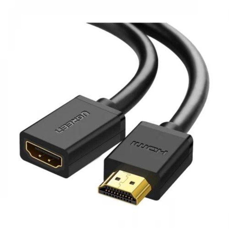UGREEN HDMI MALE TO FEMALE CABLE HD107 10141 1-METER (BLACK)