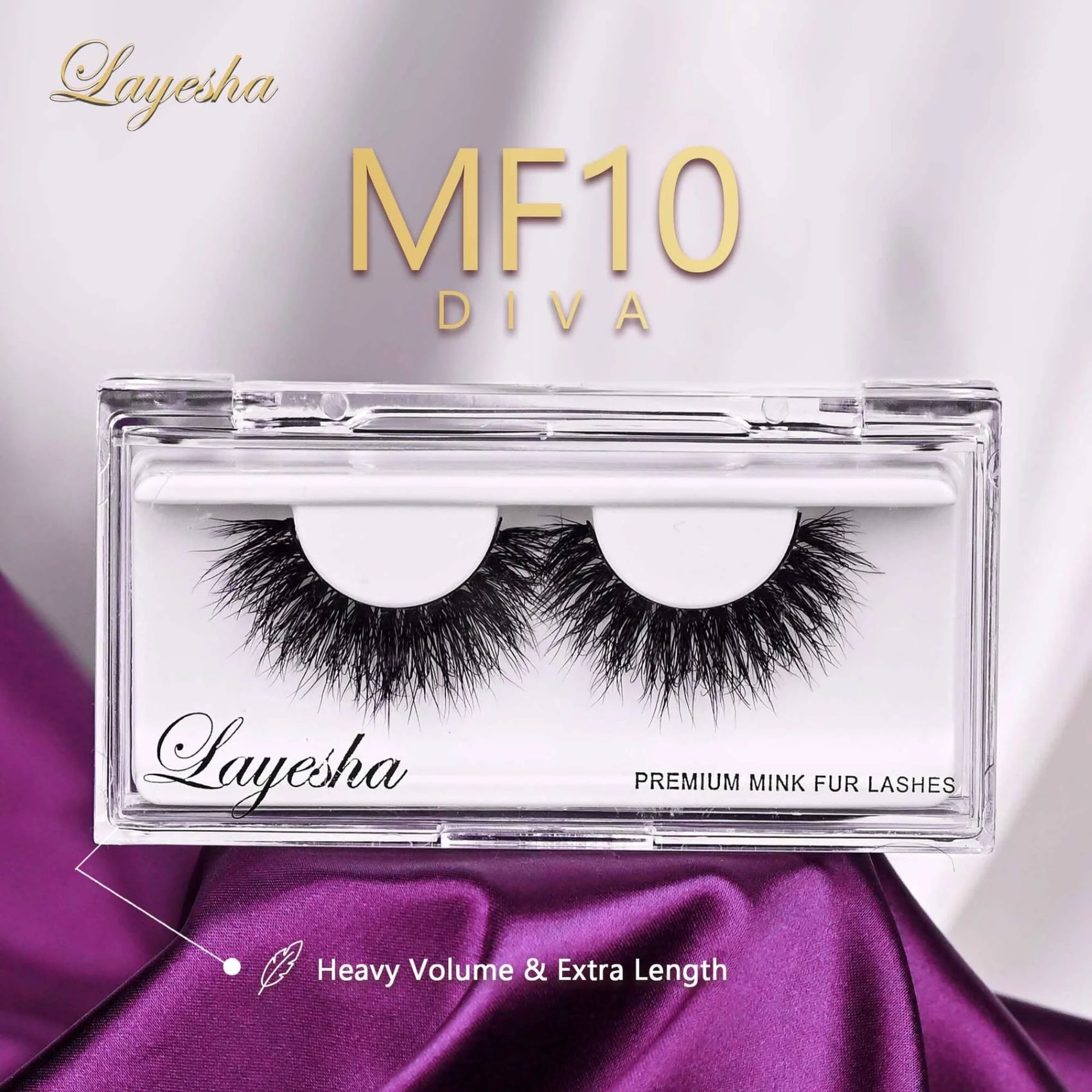 Layesha Lashes MF 10 Diva (3D Mink Fur Lashes)