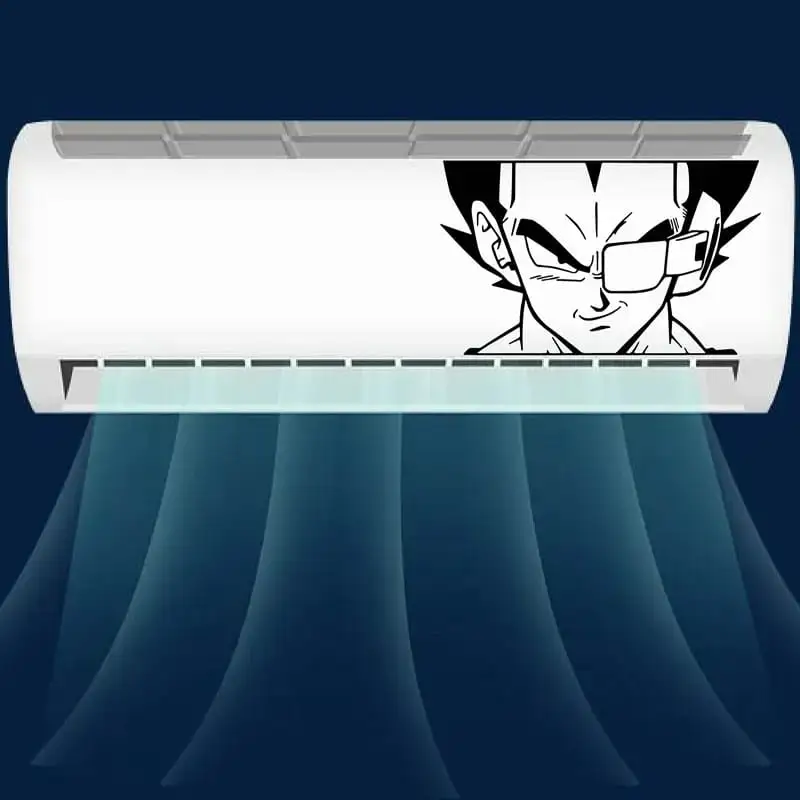 Air Conditionar Cool Vegeta Anime Decor Sticker