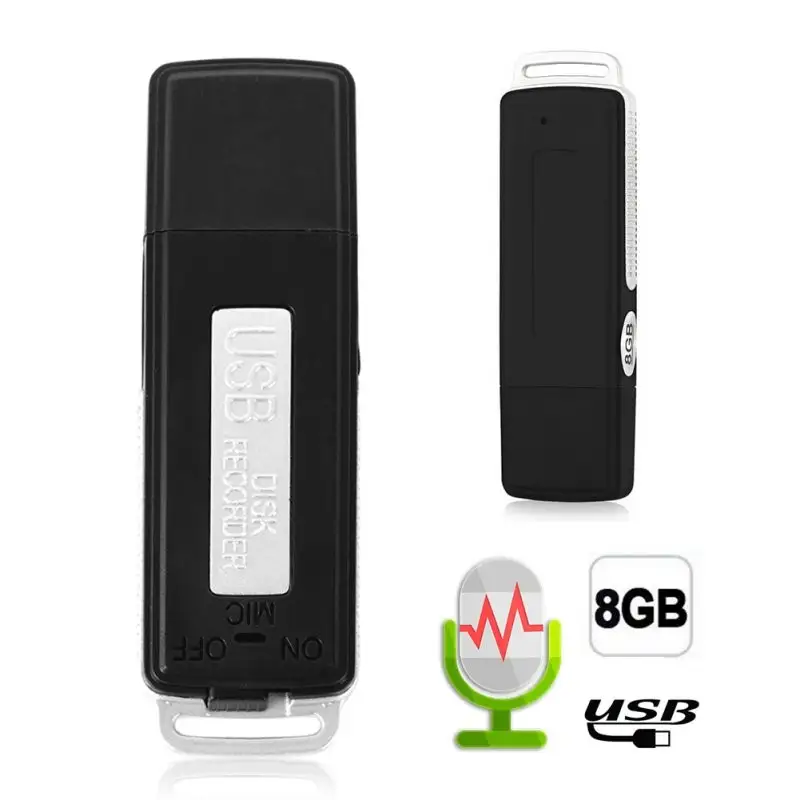 2 in 1 Mini 8GB USB Pen Flash Drive Disk Digital Audio Voice Recorder