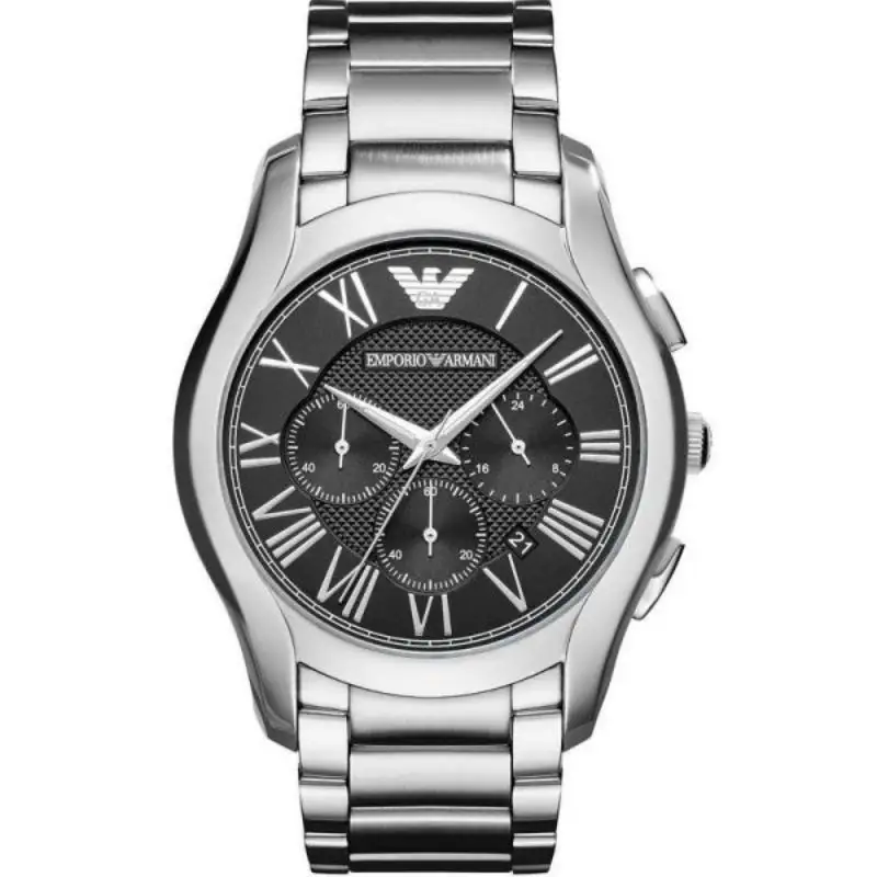 Emporio Armani Men’s Quartz Stainless Steel Black Dial Watch 44mm AR11083