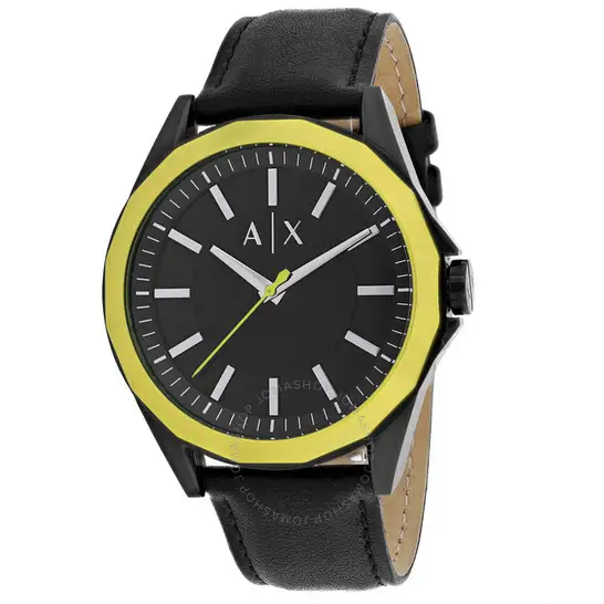 Armani Exchange Dress Quartz Black Dial Men's Watch