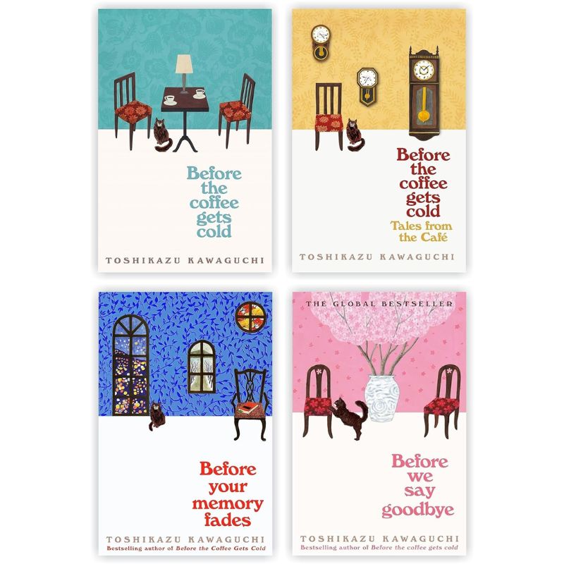 Set of 4 Before the coffee gets cold / Before your memory fades / Tales from the cafe / Before We Say Goodbye Book by Toshikazu Kawaguchi set of 4 books KBS