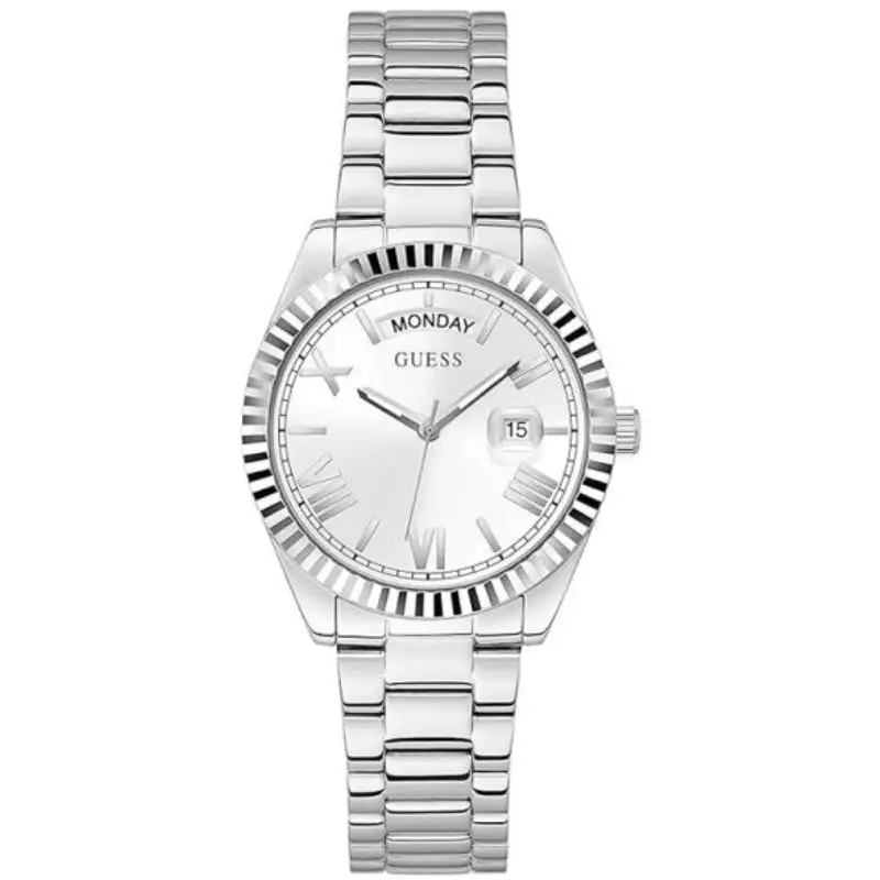 Guess Women’s Quartz Silver Stainless Steel Silver Dial 36mm Watch GW0308L1