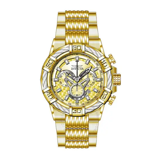 Invicta Bolt Chronograph Quartz Gold Dial Men's  Watch