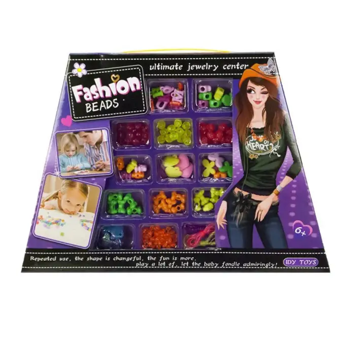 Fashion Multicolor Bracelets Beads For Girls - Ultimate Jewelry Beads Set - Backpack Shape Box