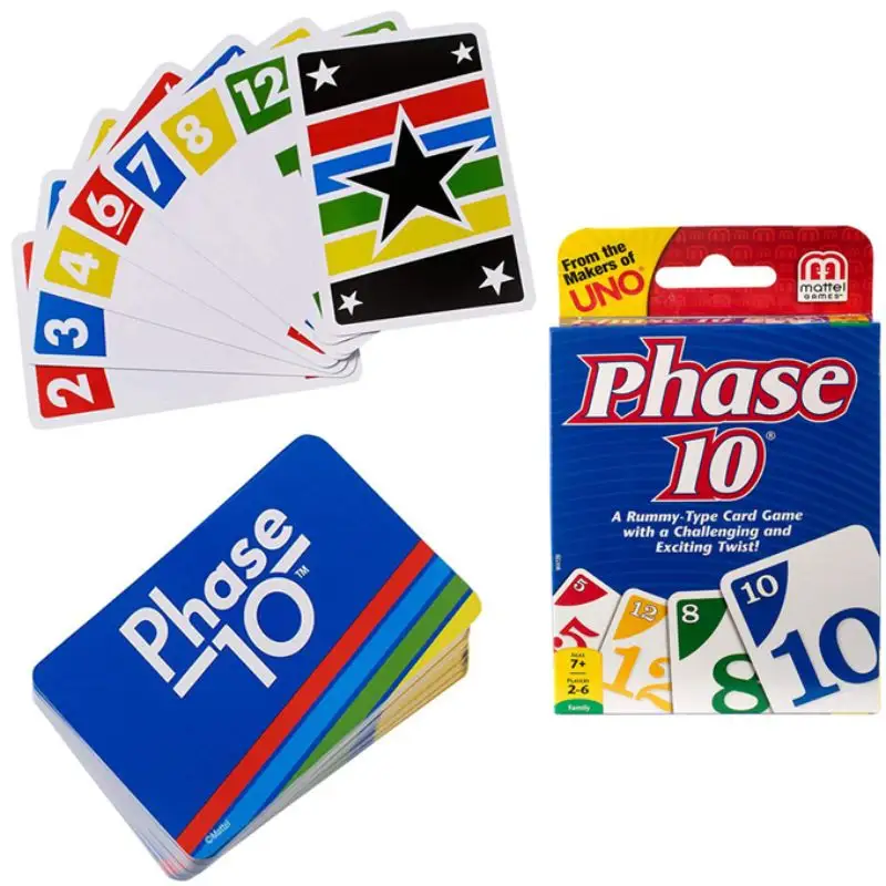 UNO Phase 10 Card Game For Kids - Multicolor