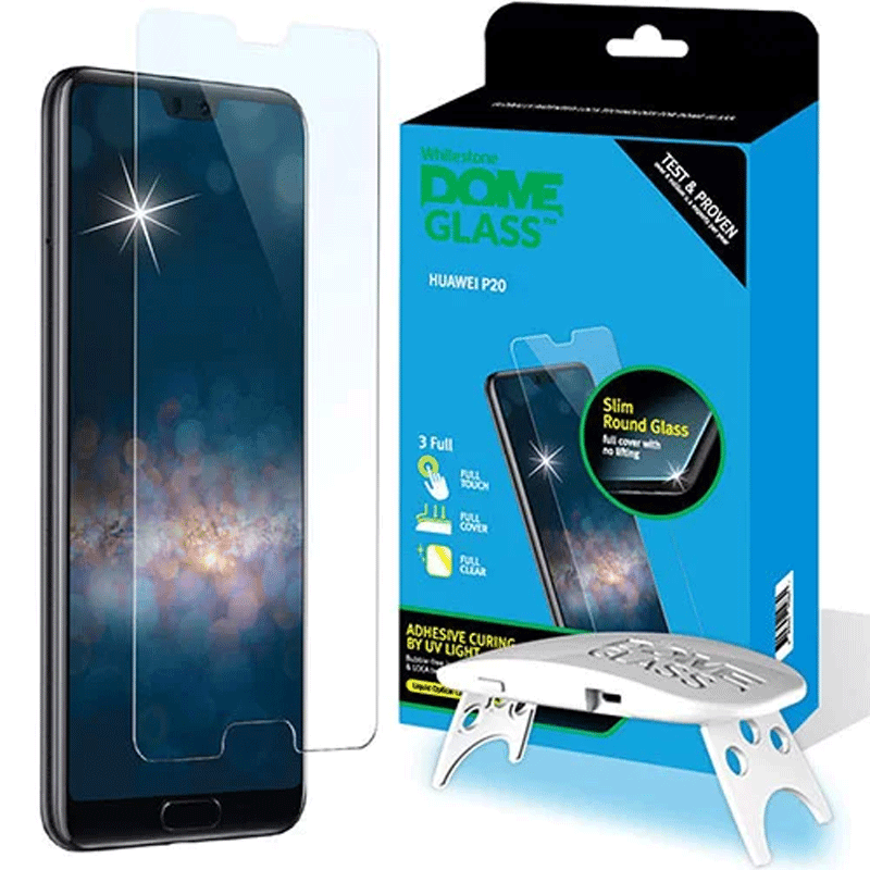 Whitestone HUAWEI P20 TEMPERED GLASS SCREEN protector with UV