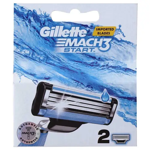 Gillette Mack3 Start Cartrages Pack Of 2's Refills Original India